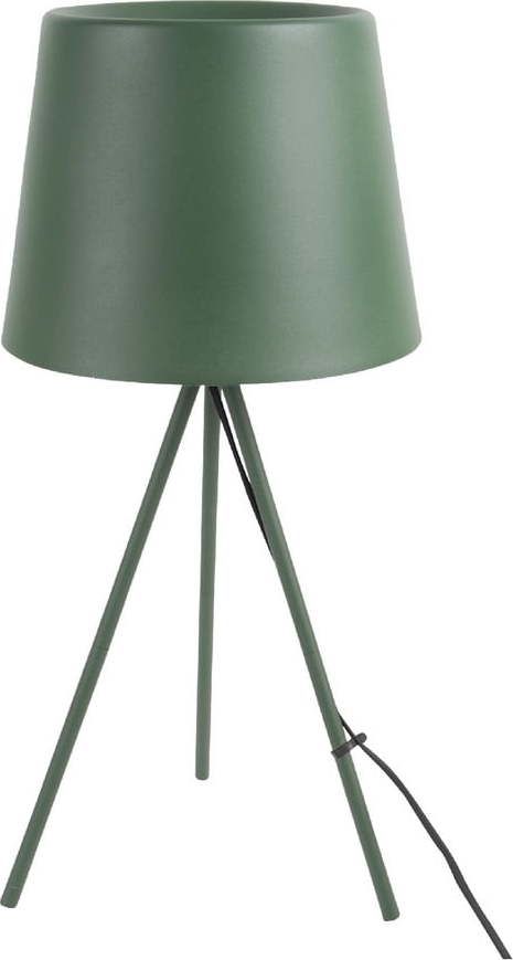 Tmavě zelené stolní lampa