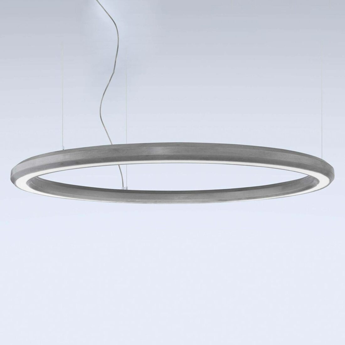 LED závěsné světlo Materica dolní Ø 120 cm beton