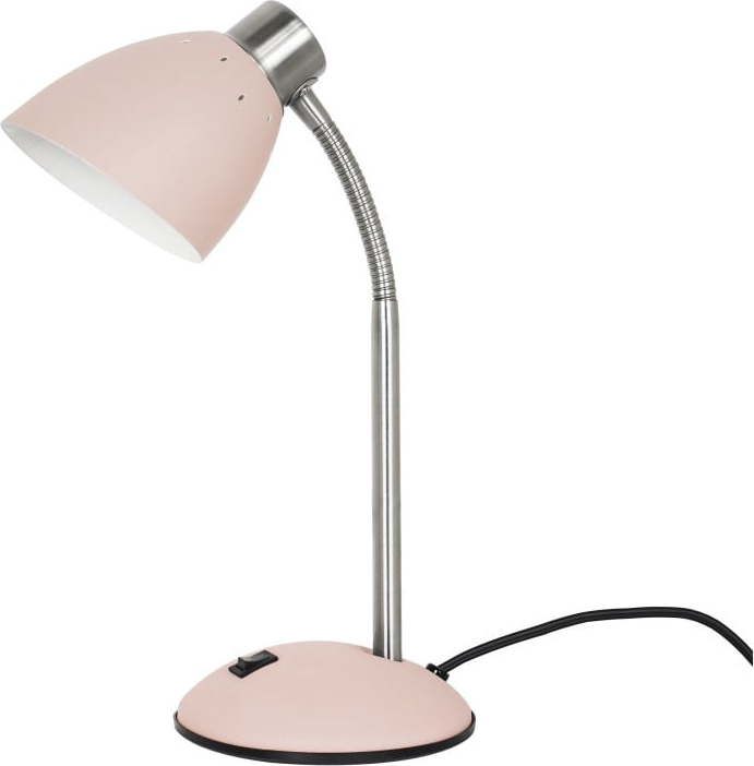 Růžová stolní lampa Leitmotiv