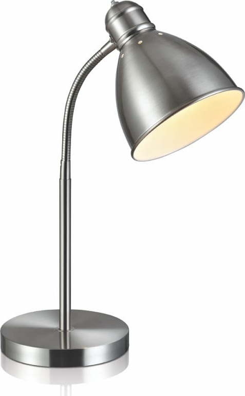 Stolní lampa ve stříbrné barvě