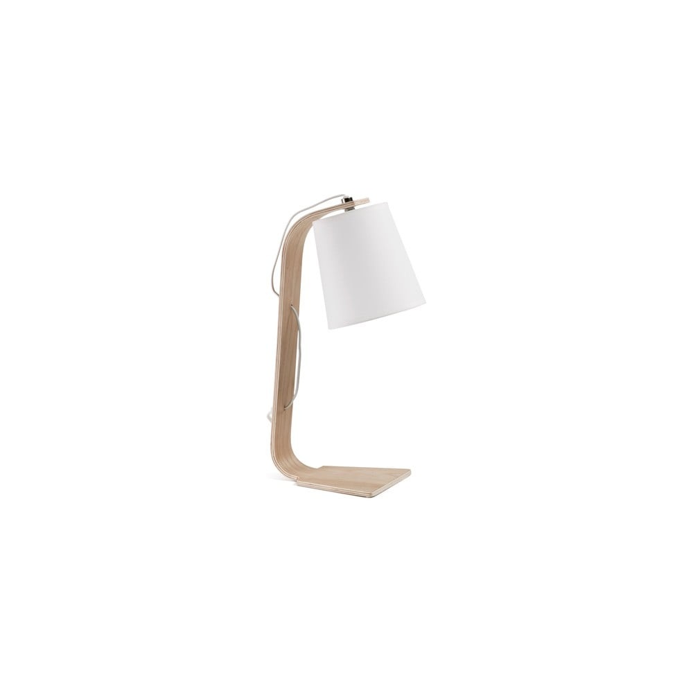 Bílá stolní lampa Kave Home