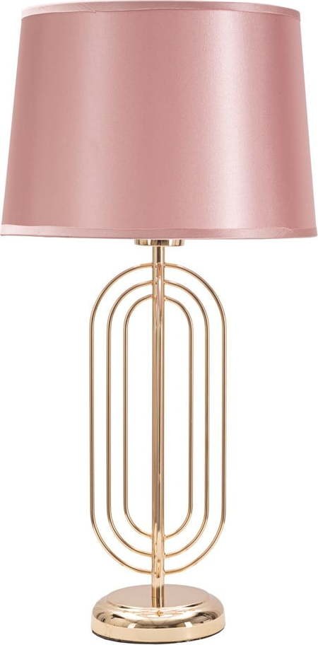 Růžová stolní lampa Mauro Ferretti
