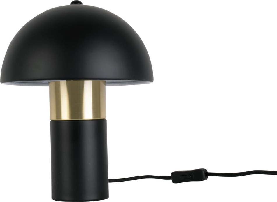 Stolní lampa v černo-zlaté barvě Leitmotiv