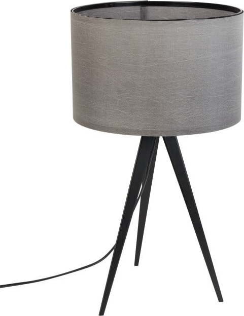 Černo-šedá stolní lampa Zuiver