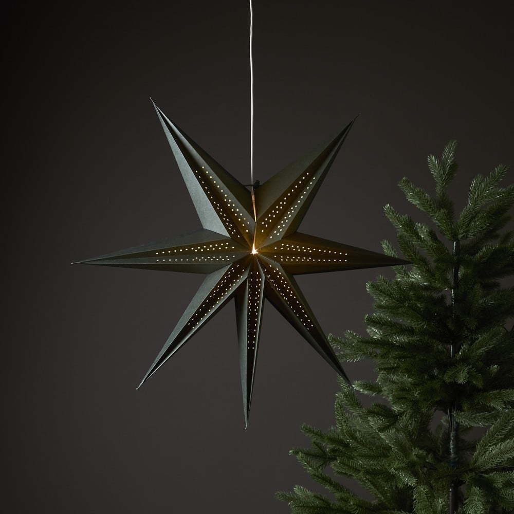 Zelená vánoční světelná dekorace ø 60 cm