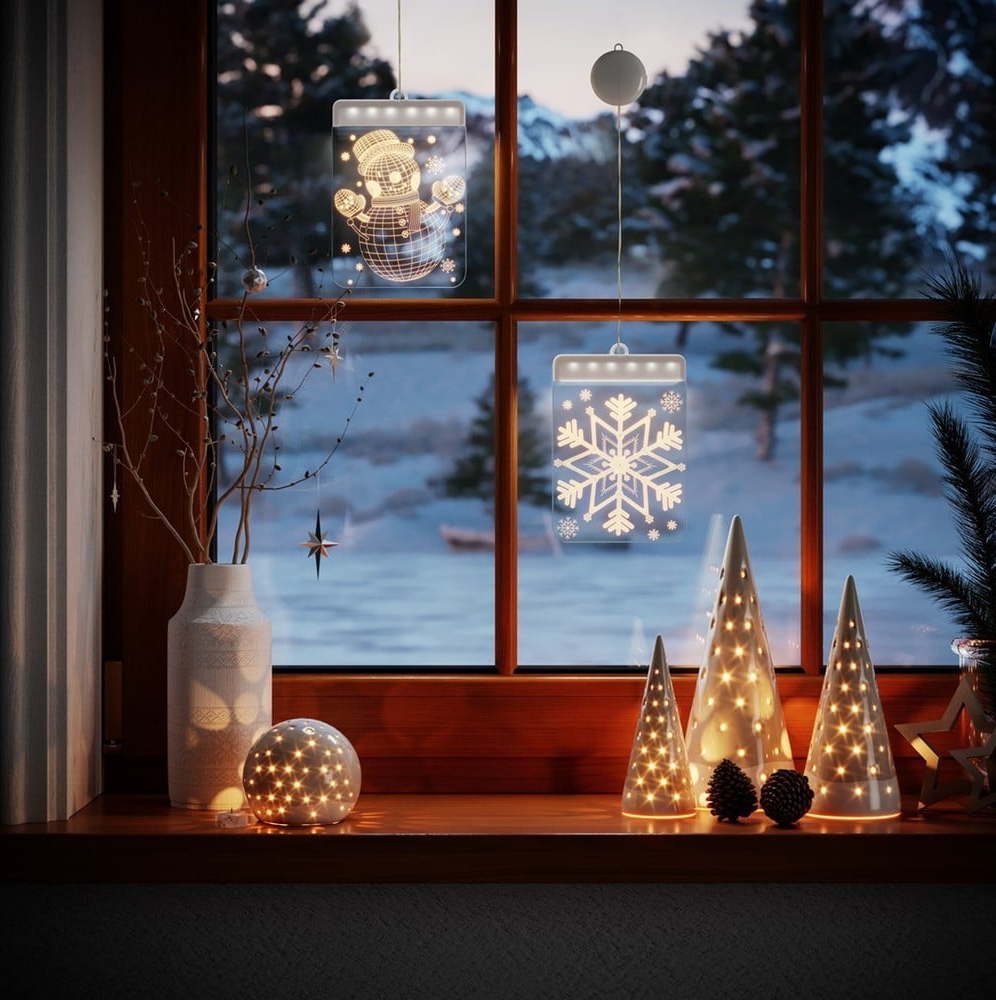 Vánoční světelná dekorace Snowball -