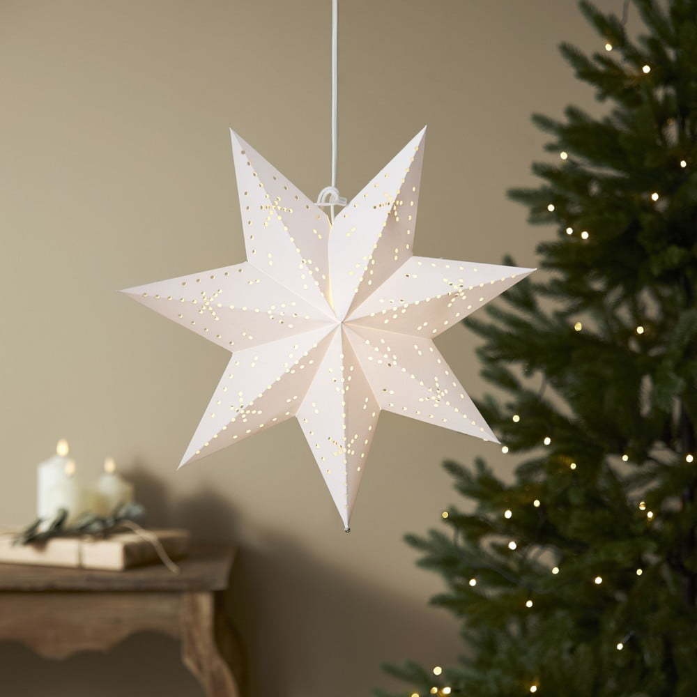 Bílá vánoční světelná dekorace ø 45 cm Classic -