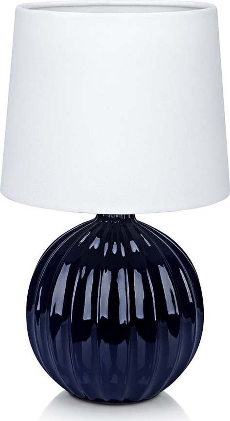 Modro-bílá stolní lampa Markslöjd