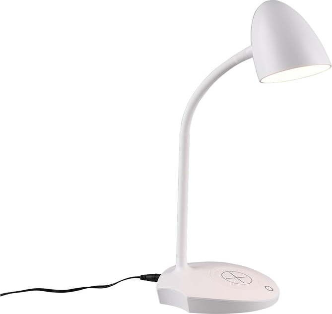 Bílá LED stolní lampa (výška 38