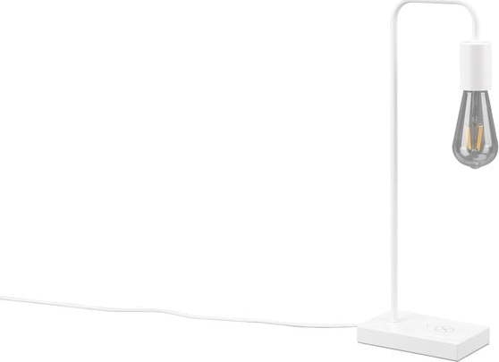 Bílá stolní lampa (výška 51 cm)