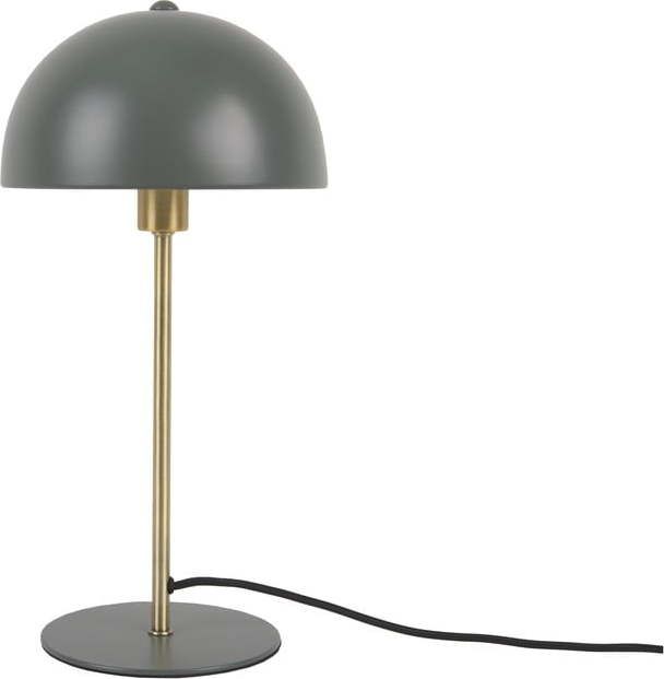 Zelená stolní lampa s detaily ve