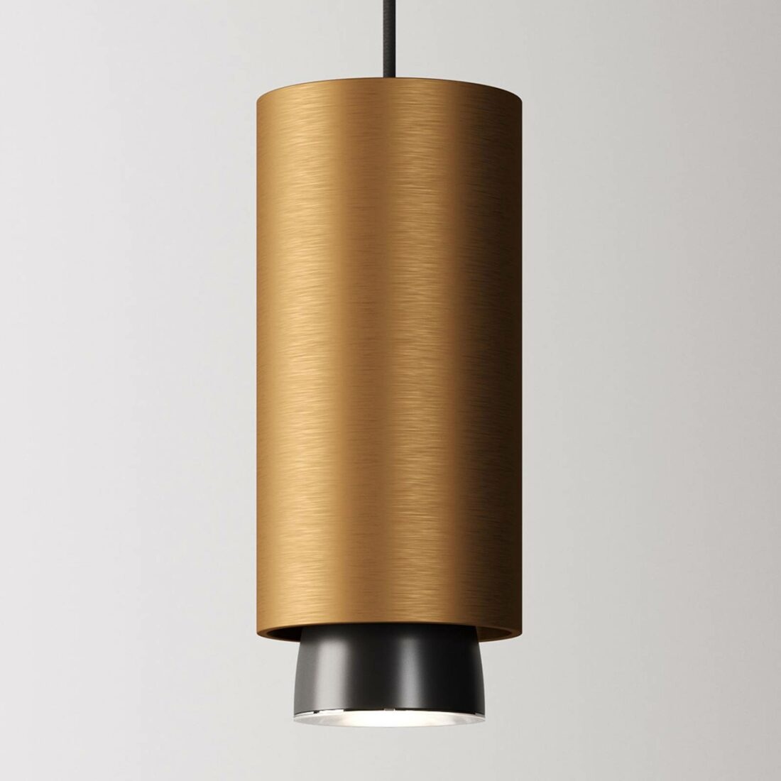 Fabbian Claque závěsné světlo LED 20 cm bronz