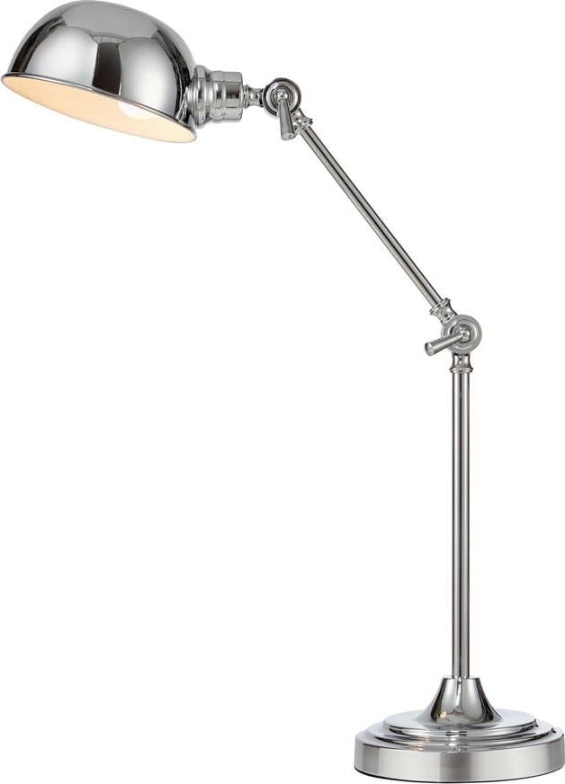 Stolní lampa ve stříbrné barvě (výška 67