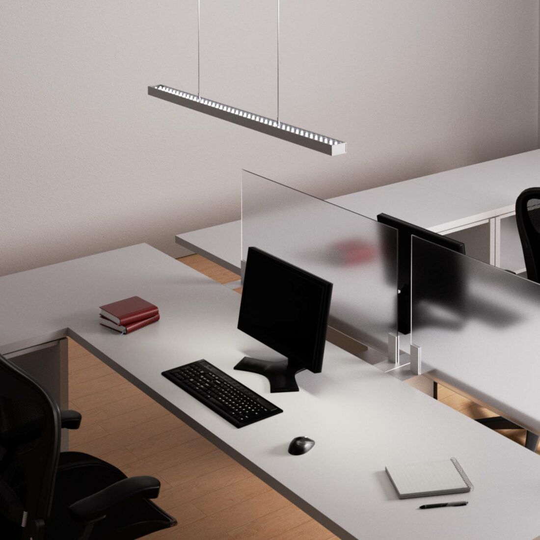 LED závěsná lampa Jolinda pro kancelář