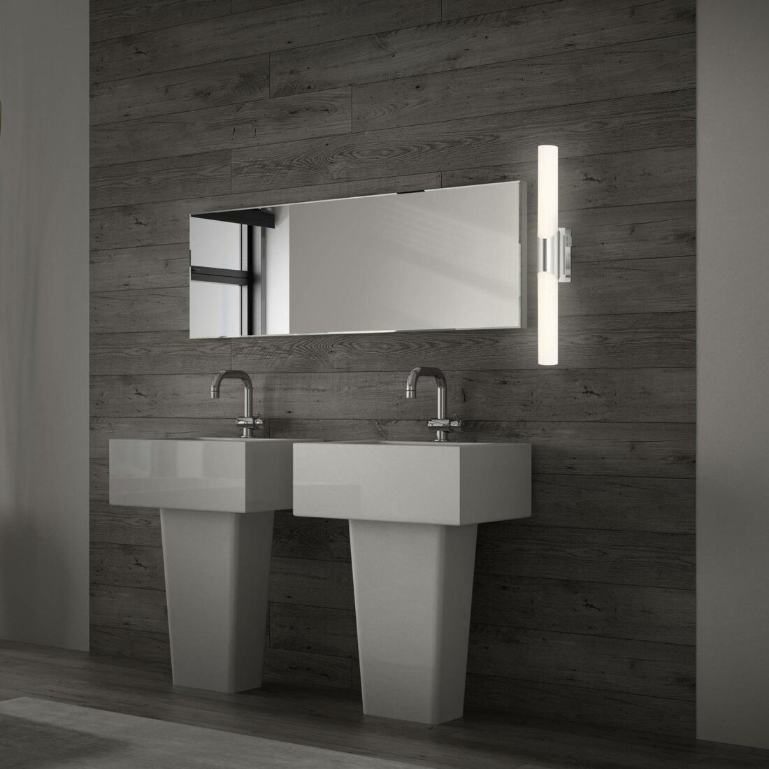 Osvětlení koupelny a zrcadla Klak Brilo chrom 47cm