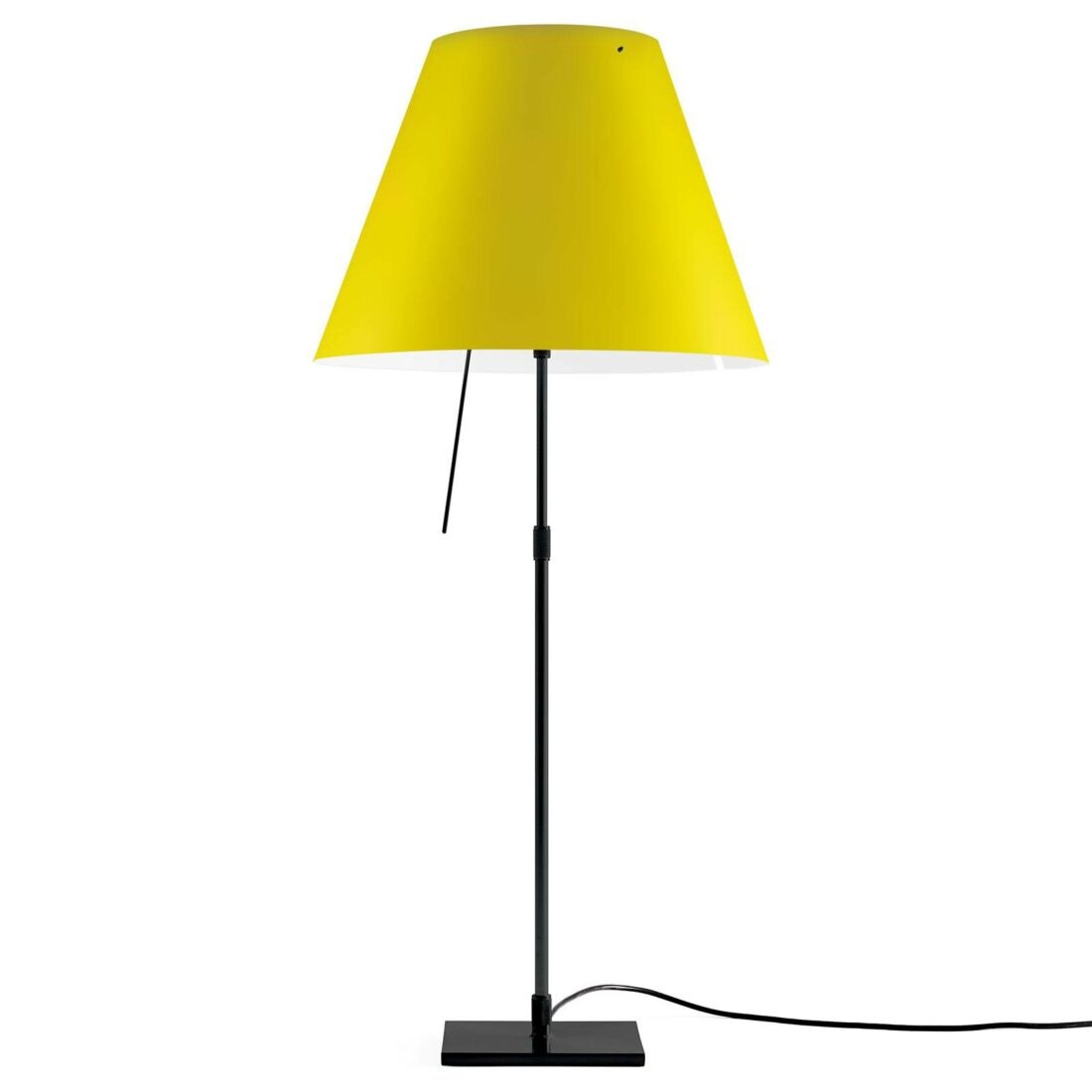 Luceplan Costanza stolní lampa D13 černá/žlutá