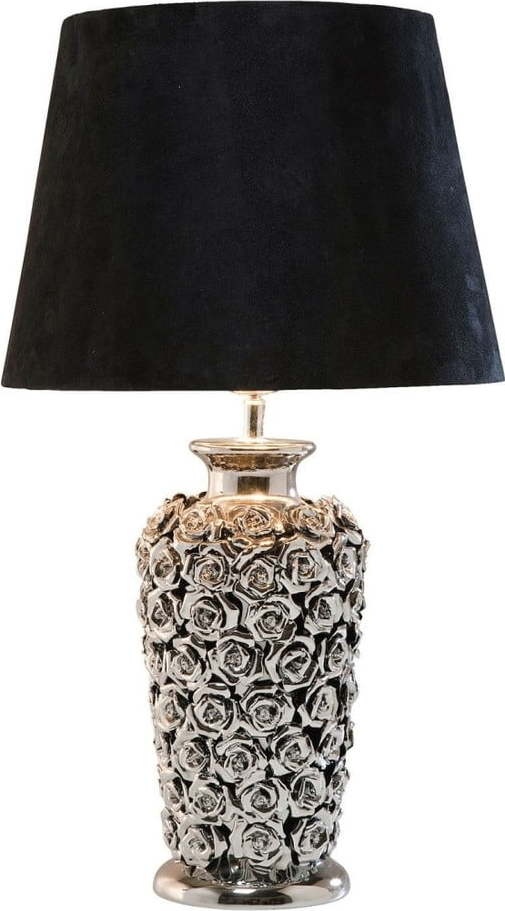 Stolní lampa ve stříbrné barvě