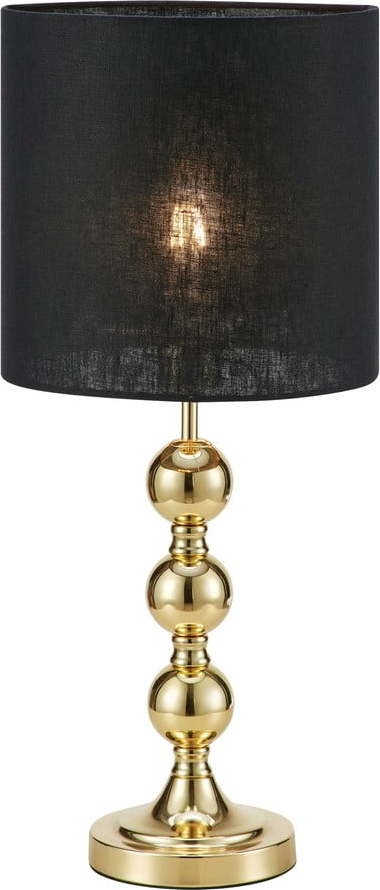 Stolní lampa v černo-zlaté barvě (výška 57