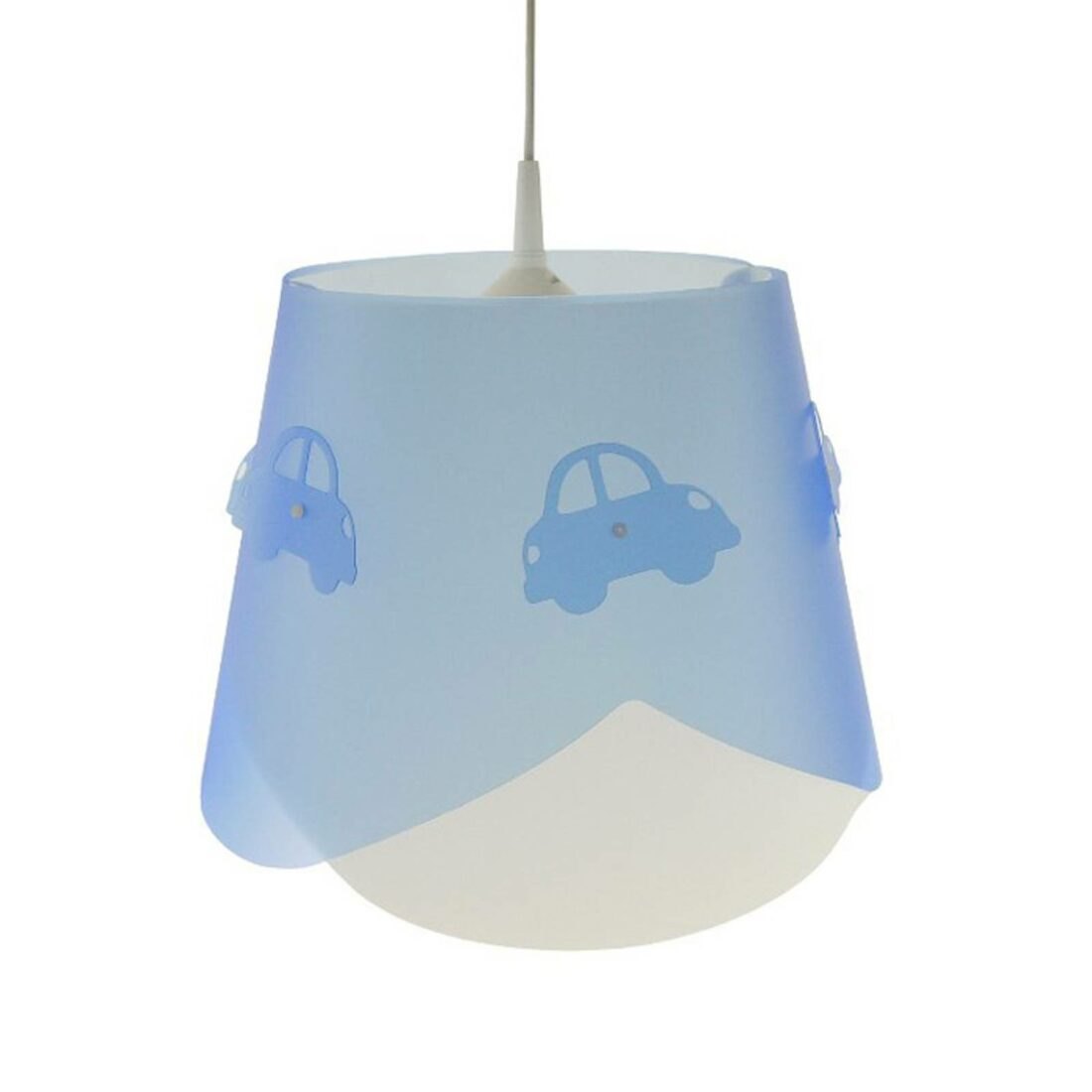 Modré závěsné světlo Piet s motivem auta