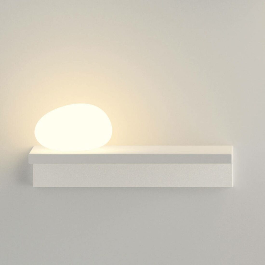 Vibia Suite LED nástěnné světlo 14 cm kámen vlevo