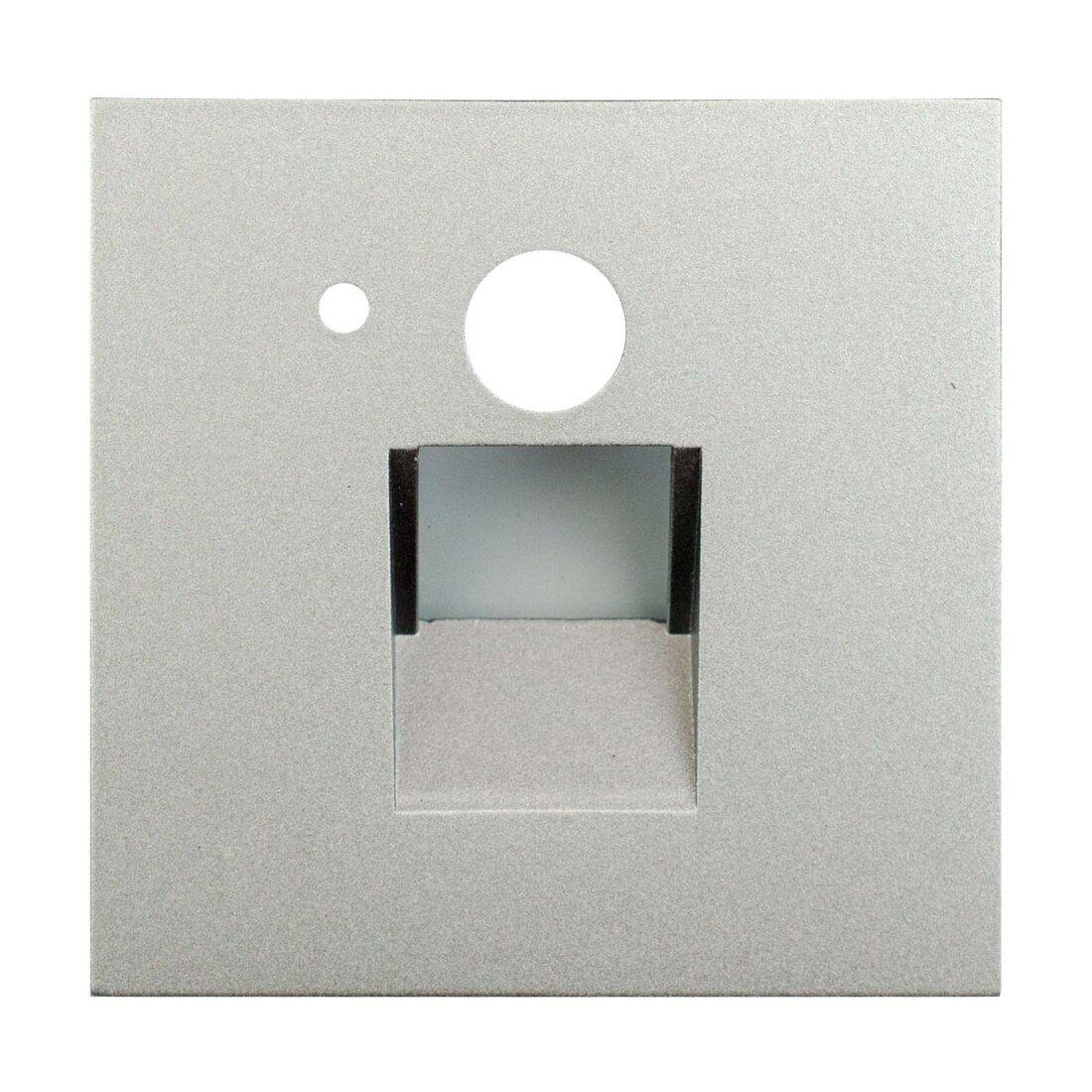 Arcchio Neru LED podhledové senzor hranaté stříbro