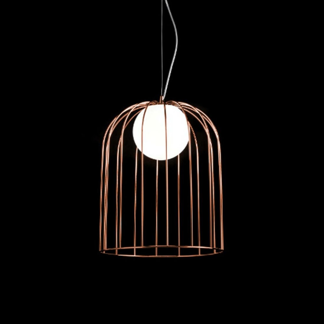 Měděné stínidlo - design závěsné světlo Lamp Kluvi