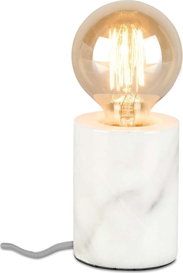 Bílá stolní lampa (výška 10 cm) Athens