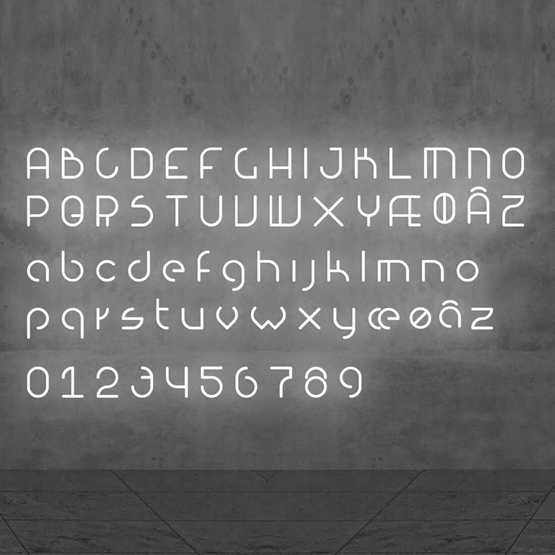 Artemide Alphabet of Light malé písmeno r