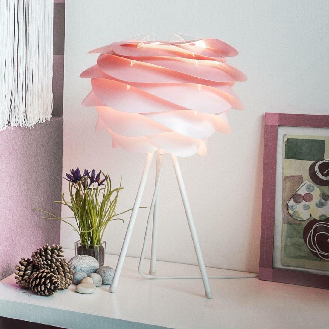UMAGE Carmina Mini stolní lampa růžová/bílá