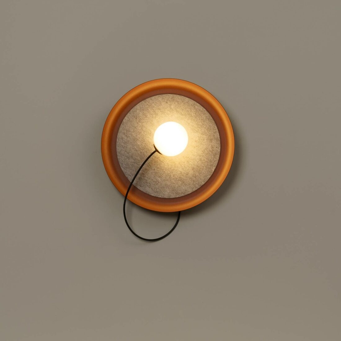 Milan Wire nástěnné světlo Ø 38 cm měděná metalíza