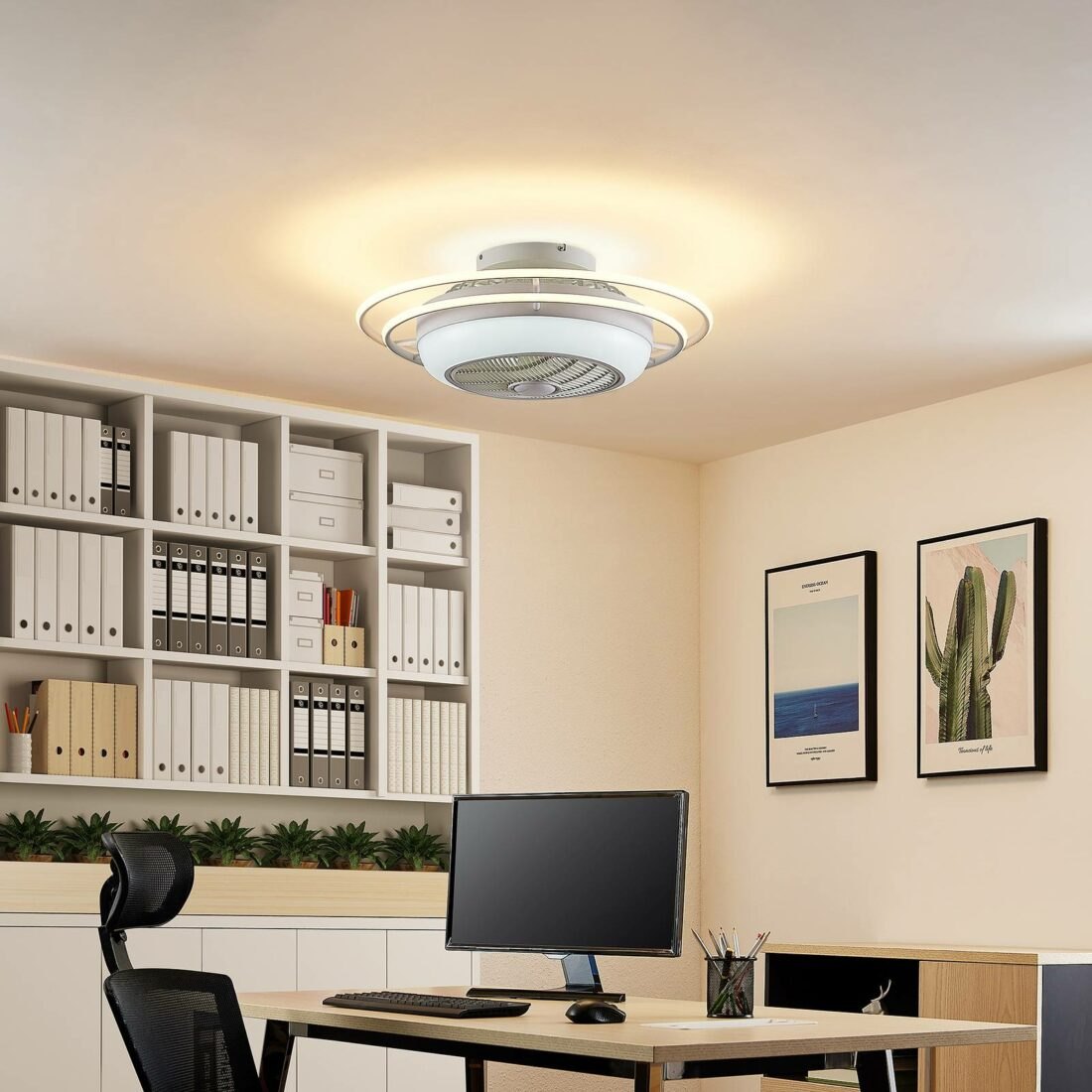 Lindby Ilvie LED stropní ventilátor