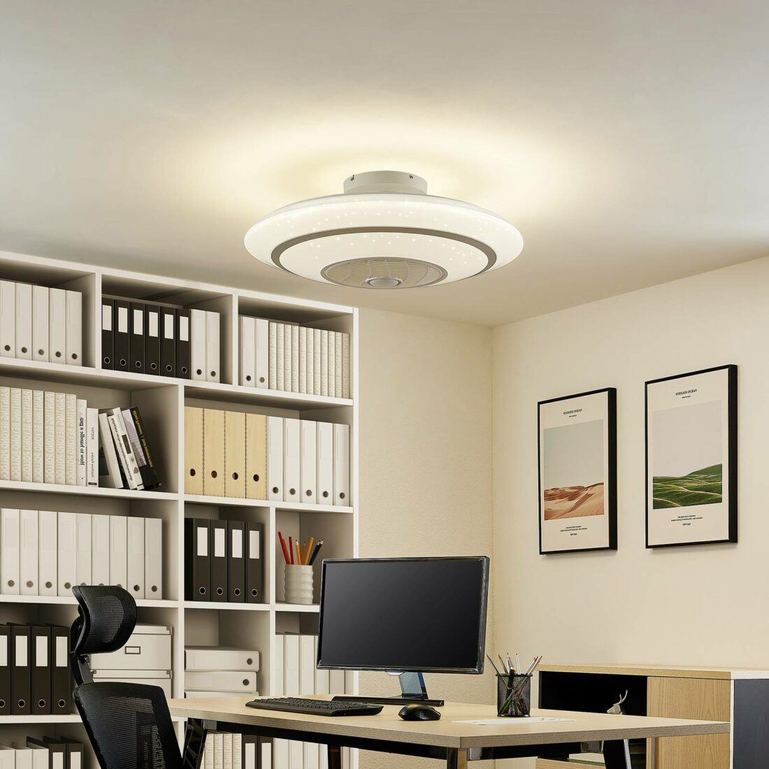Lindby Kheira LED stropní ventilátor