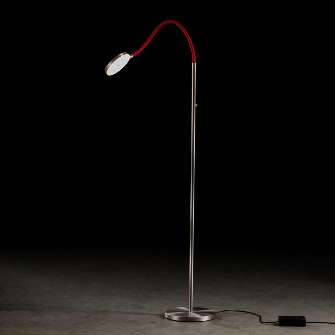 Holtkötter Flex S LED stojací lampa hliník červená