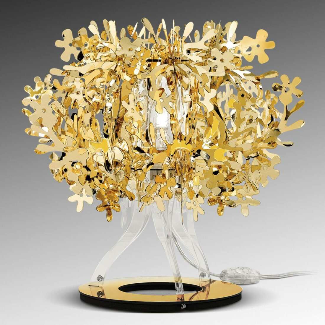 Slamp Fiorellina - zlatá stolní lampa